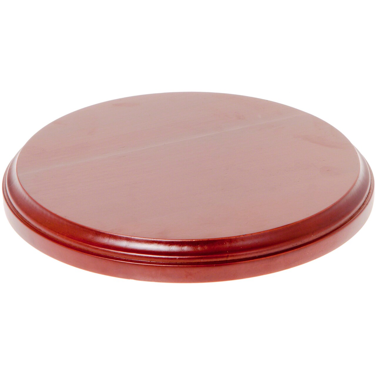 Plymor Fruitwood Round Wood Display Base, 6.5" W x 6.5" D x 0.75" H (6" Display Diameter)